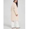 imageODODOS Womens Cardigan Sweater Longer Length Open Front Drape Coatigan Warm Soft Knit Long Sleeve OuterwearBeige
