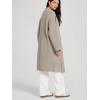 imageODODOS Womens Cardigan Sweater Longer Length Open Front Drape Coatigan Warm Soft Knit Long Sleeve OuterwearDune Heather