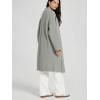 imageODODOS Womens Cardigan Sweater Longer Length Open Front Drape Coatigan Warm Soft Knit Long Sleeve OuterwearGrey Heather