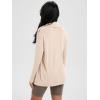 imageODODOS Womens Drape Open Front Cardigans Cozy Soft Long Sleeve Casual Wrap Outerwear with Pockets Thumb HoleBeige