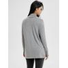 imageODODOS Womens Drape Open Front Cardigans Cozy Soft Long Sleeve Casual Wrap Outerwear with Pockets Thumb HoleGrey Heather