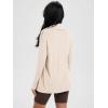imageODODOS Womens Drape Open Front Cardigans Cozy Soft Long Sleeve Casual Wrap Outerwear with Pockets Thumb HoleVanilla Ice