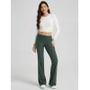 imageODODOS Womens Foldover Pants  Ultra Soft Stratum Tech Performance Mid Rise Casual Lounge Yoga Pants  30quot InseamAspen Heather