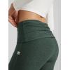 imageODODOS Womens Foldover Pants  Ultra Soft Stratum Tech Performance Mid Rise Casual Lounge Yoga Pants  30quot InseamAspen Heather