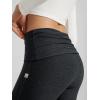 imageODODOS Womens Foldover Pants  Ultra Soft Stratum Tech Performance Mid Rise Casual Lounge Yoga Pants  30quot InseamBlack Heather