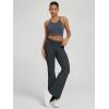 imageODODOS Womens Foldover Pants  Ultra Soft Stratum Tech Performance Mid Rise Casual Lounge Yoga Pants  30quot InseamCharcoal Heather