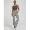 imageODODOS Womens Foldover Pants  Ultra Soft Stratum Tech Performance Mid Rise Casual Lounge Yoga Pants  30quot InseamGrey Heather