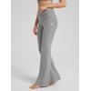imageODODOS Womens Foldover Pants  Ultra Soft Stratum Tech Performance Mid Rise Casual Lounge Yoga Pants  30quot InseamGrey Heather