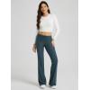 imageODODOS Womens Foldover Pants  Ultra Soft Stratum Tech Performance Mid Rise Casual Lounge Yoga Pants  30quot InseamNavy Heather