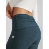 imageODODOS Womens Foldover Pants  Ultra Soft Stratum Tech Performance Mid Rise Casual Lounge Yoga Pants  30quot InseamNavy Heather