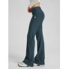 imageODODOS Womens Foldover Pants  Ultra Soft Stratum Tech Performance Mid Rise Casual Lounge Yoga Pants  30quot InseamNavy Heather