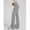 imageODODOS Womens Foldover Pants  Ultra Soft Stratum Tech Performance Mid Rise Casual Lounge Yoga Pants  30quot InseamPale Grey Heather