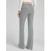 imageODODOS Womens Foldover Pants  Ultra Soft Stratum Tech Performance Mid Rise Casual Lounge Yoga Pants  30quot InseamPale Grey Heather