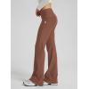 imageODODOS Womens Foldover Pants  Ultra Soft Stratum Tech Performance Mid Rise Casual Lounge Yoga Pants  30quot InseamTamarind Heather