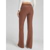 imageODODOS Womens Foldover Pants  Ultra Soft Stratum Tech Performance Mid Rise Casual Lounge Yoga Pants  30quot InseamTamarind Heather