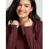 imageODODOS Womens Full Zip Workout Jacket Cloud Feeling Stand Collar Long Sleeve Lightweight Athletic Yoga TopsBurgundy