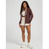 imageODODOS Womens FullZip Hoodie  Stratum Tech Ultra Soft Outfit UPF 50 Performance Hooded Jacket with PocketsJava Heather