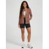 imageODODOS Womens FullZip Hoodie  Stratum Tech Ultra Soft Outfit UPF 50 Performance Hooded Jacket with PocketsTamarind Heather