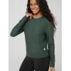imageODODOS Womens Long Sleeve Crewneck Tee  UltraSoft Stratum Tech Performance TShirts UPF 50 Daily Pullover TopsAspen Heather