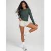 imageODODOS Womens Long Sleeve Crewneck Tee  UltraSoft Stratum Tech Performance TShirts UPF 50 Daily Pullover TopsAspen Heather