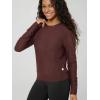 imageODODOS Womens Long Sleeve Crewneck Tee  UltraSoft Stratum Tech Performance TShirts UPF 50 Daily Pullover TopsJava Heather