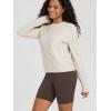 imageODODOS Womens Long Sleeve Crewneck Tee  UltraSoft Stratum Tech Performance TShirts UPF 50 Daily Pullover TopsMilkweed Heather