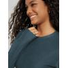 imageODODOS Womens Long Sleeve Crewneck Tee  UltraSoft Stratum Tech Performance TShirts UPF 50 Daily Pullover TopsNavy Heather