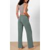 imageODODOS Womens Modal Soft Wide Leg Pants Elastic High Waist Casual Lounge Relaxed Pants with Pockets  27quot 29quot  31quot InseamSlate Green