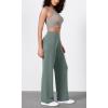 imageODODOS Womens Modal Soft Wide Leg Pants Elastic High Waist Casual Lounge Relaxed Pants with Pockets  27quot 29quot  31quot InseamSlate Green
