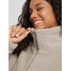 imageODODOS Womens Sherpa Fleece FullZip Jacket Long Sleeve Coat Soft Warm Cinchable Outerwear with PocketsOatmeal