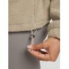 imageODODOS Womens Sherpa Fleece HalfZip Pullover  Cozy Warm Long Sleeve Sweatshirt Cinchable Outerwear with PocketsKhaki