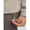 imageODODOS Womens Sherpa Fleece HalfZip Pullover  Cozy Warm Long Sleeve Sweatshirt Cinchable Outerwear with PocketsOatmeal