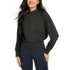 imageODODOS Womens Full Zip Workout Jacket Cloud Feeling Stand Collar Long Sleeve Lightweight Athletic Yoga TopsOnyx Black