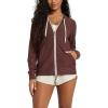 imageODODOS Womens FullZip Hoodie  Stratum Tech Ultra Soft Outfit UPF 50 Performance Hooded Jacket with PocketsJava Heather
