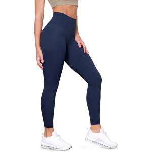 imageODODOS Tummy Control Compression Leggings for Women 25quot  28quot High Waist Workout Running Yoga PantsNavy