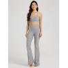 imageODODOS Womens Bootcut Yoga Pants Tummy Control Non See Through Bootleg Gym Workout PantsSand Gray Heather