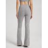 imageODODOS Womens Bootcut Yoga Pants Tummy Control Non See Through Bootleg Gym Workout PantsSand Gray Heather