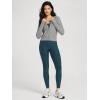 imageODODOS Womens FullZip Cropped Hoodie  Stratum Tech Ultra Soft UPF 50 Hooded Jacket with PocketsGrey Heather