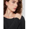 imageODODOS Womens Long Sleeve TShirts Graphene Ultralight Soft Breathable Side Slit Basic Yoga Workout Casual TopBlack