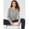 imageODODOS Womens Long Sleeve TShirts Graphene Ultralight Soft Breathable Side Slit Basic Yoga Workout Casual TopLight Gray