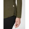 imageODODOS Womens Long Sleeve TShirts Graphene Ultralight Soft Breathable Side Slit Basic Yoga Workout Casual TopMartini Olive