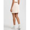 imageODODOS Modal Soft Mini Skirt for Women Side Slit High Waist ALine Casual Daily SkirtsBeige