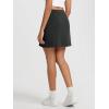 imageODODOS Modal Soft Mini Skirt for Women Side Slit High Waist ALine Casual Daily SkirtsBlack