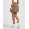 imageODODOS Modal Soft Mini Skirt for Women Side Slit High Waist ALine Casual Daily SkirtsEspresso