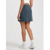 imageODODOS Modal Soft Mini Skirt for Women Side Slit High Waist ALine Casual Daily SkirtsNavy