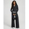 imageODODOS Womens Extra Wide Leg Pants  Ultra Soft Stratum Tech Casual Relaxed Lounge Pants with Pockets  29quot InseamBlack Heather