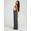imageODODOS Womens Extra Wide Leg Pants  Ultra Soft Stratum Tech Casual Relaxed Lounge Pants with Pockets  29quot InseamCharcoal Heather