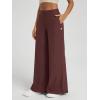 imageODODOS Womens Extra Wide Leg Pants  Ultra Soft Stratum Tech Casual Relaxed Lounge Pants with Pockets  29quot InseamJava Heather