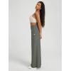 imageODODOS Womens Extra Wide Leg Pants  Ultra Soft Stratum Tech Casual Relaxed Lounge Pants with Pockets  29quot InseamSmoke Heather