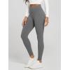 imageODODOS Womens Fleece Lined Leggings Thermal Warm Winter Tights  25quot  28quot High Waisted Thick Yoga Pants with Back PocketsCharcoal